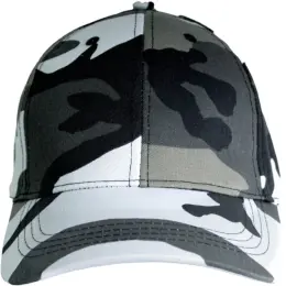 FWRD Basic 6 Panel Camo Cap Camo-Black Front